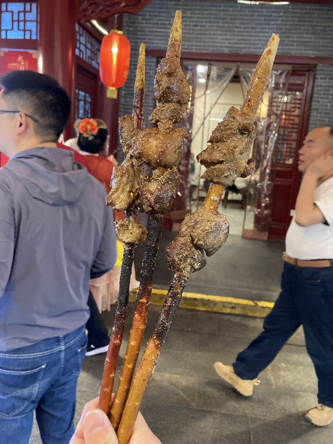 永興坊の屋台の羊肉串