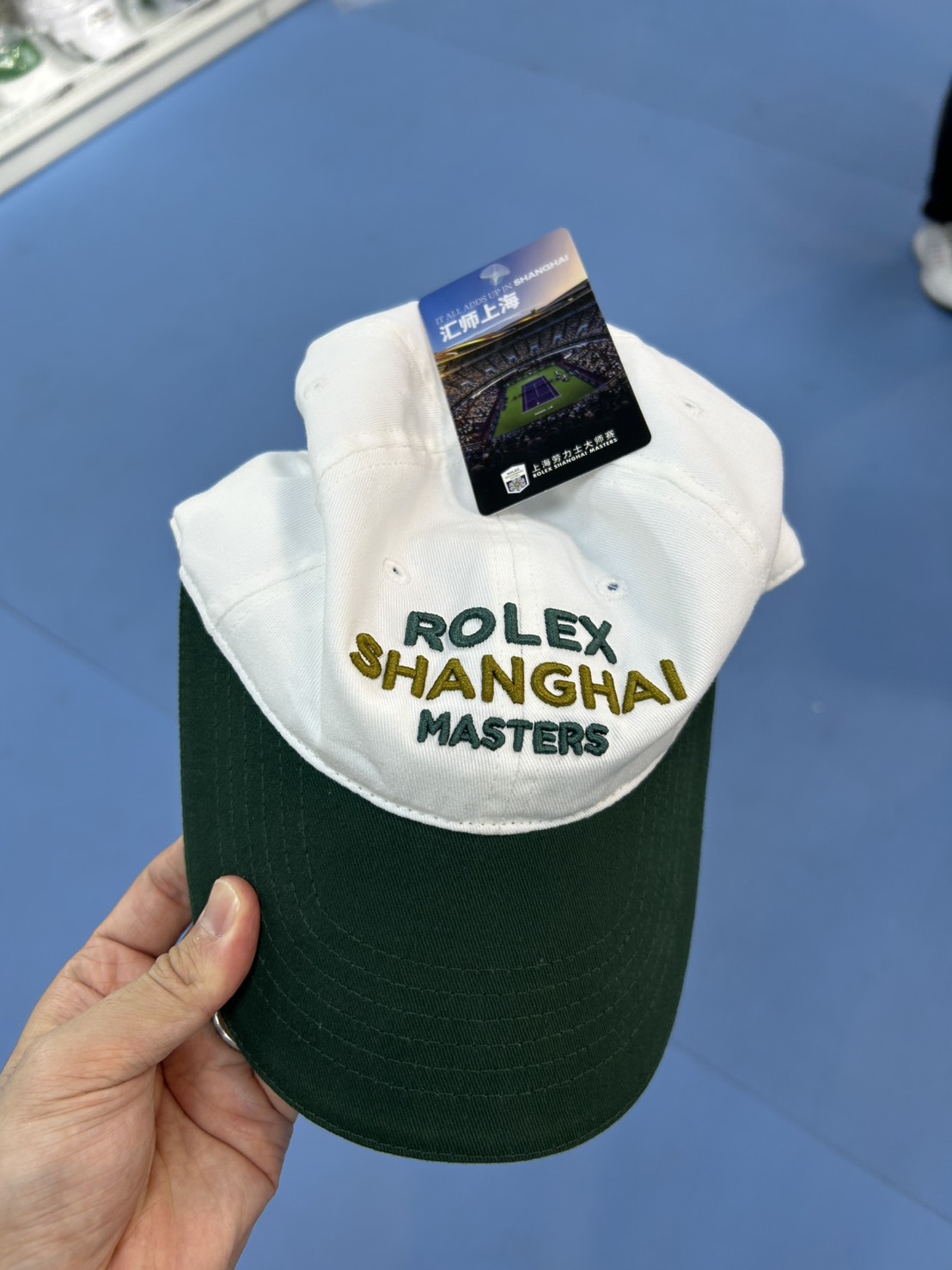 ロレックス上海マスターズのロゴ入りキャップ